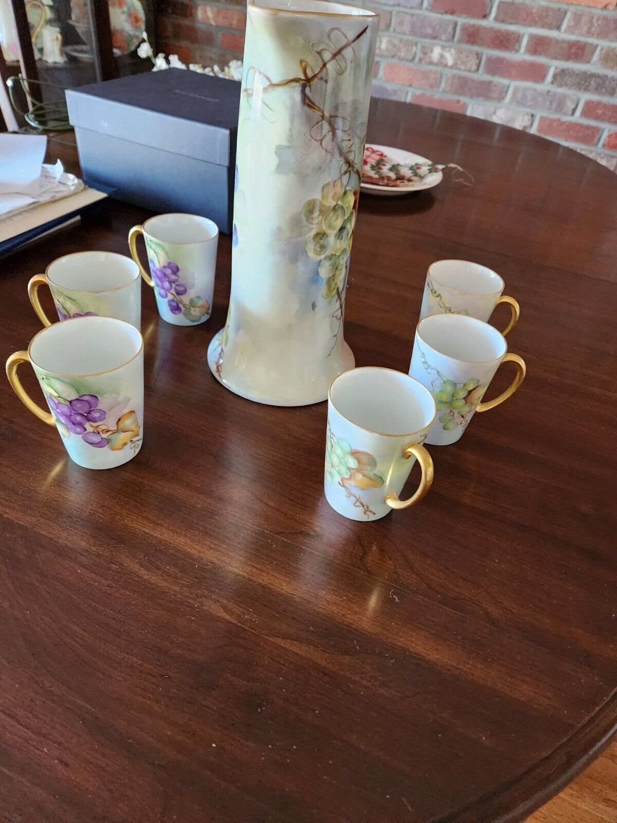 Limoges Tankard And 6 Cups