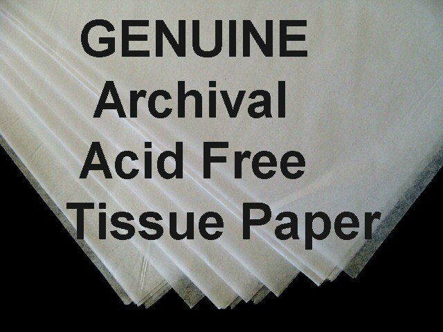 25 Sheets ACID FREE White Tissue Paper UNBUFFERED LG 20 x 30\
