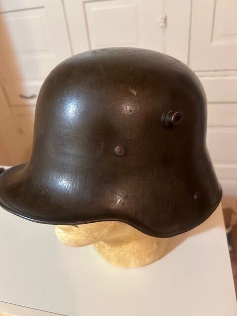 Original German WW1 Combat Helmet -Beautiful-Free Shipping