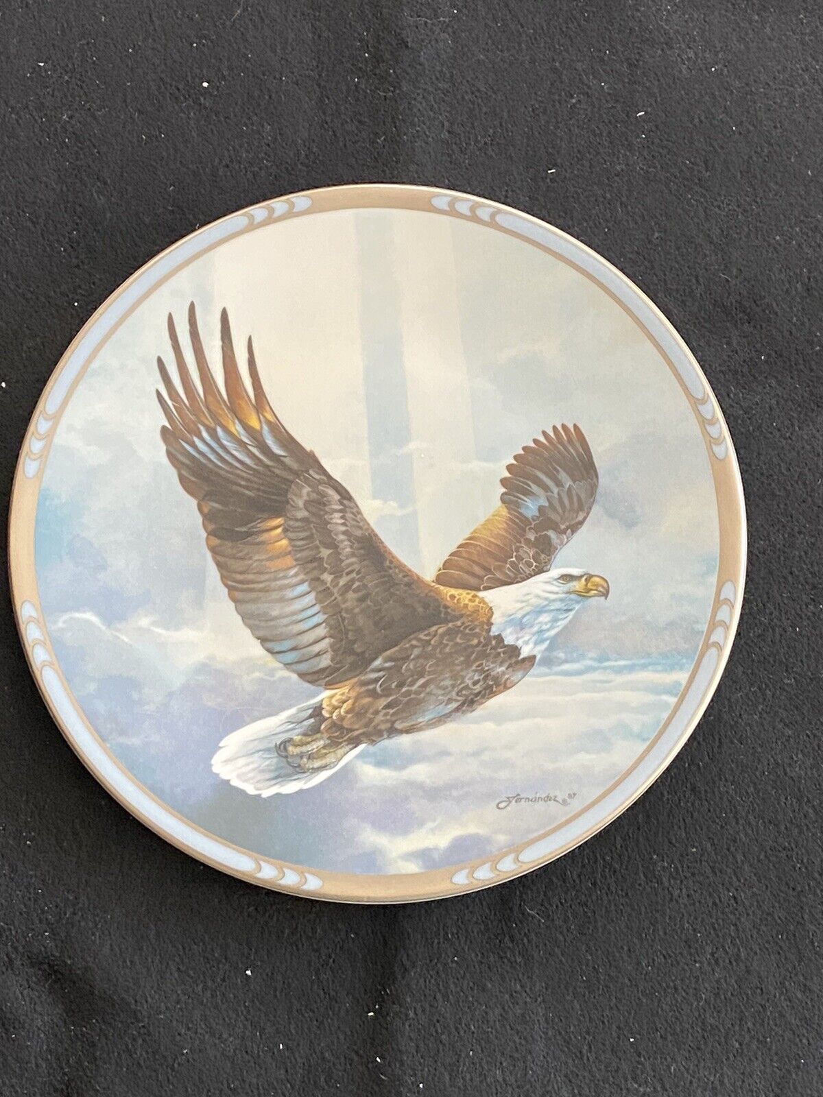 Eagle “Rise Above The Storm” Plate #B3291 by The Fountainhead Corporation