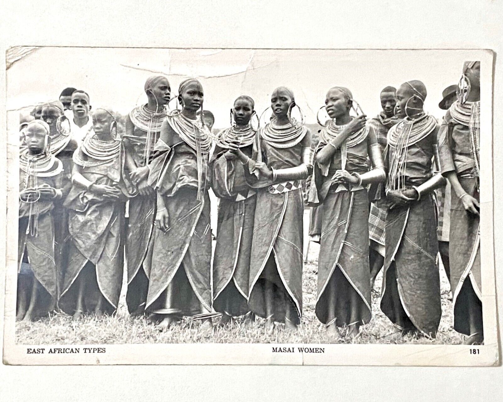 1963 Vtg RPPC Masai Women East Africa Types Photo Postcard Posted Uganda - Calif