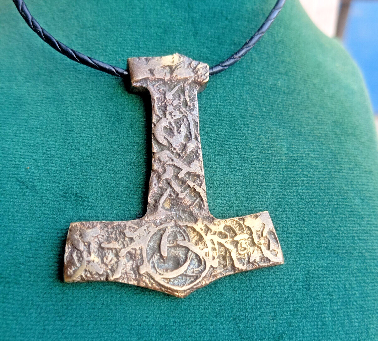 Rare Ancient Viking Amulet Bronze Pendant Artifact Very Stunning