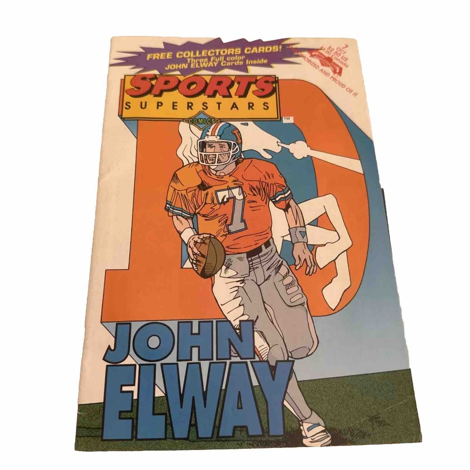 Rare Revolutionary Comics SPORTS SUPERSTARS: JOHN ELWAY 1992 With Original Cards