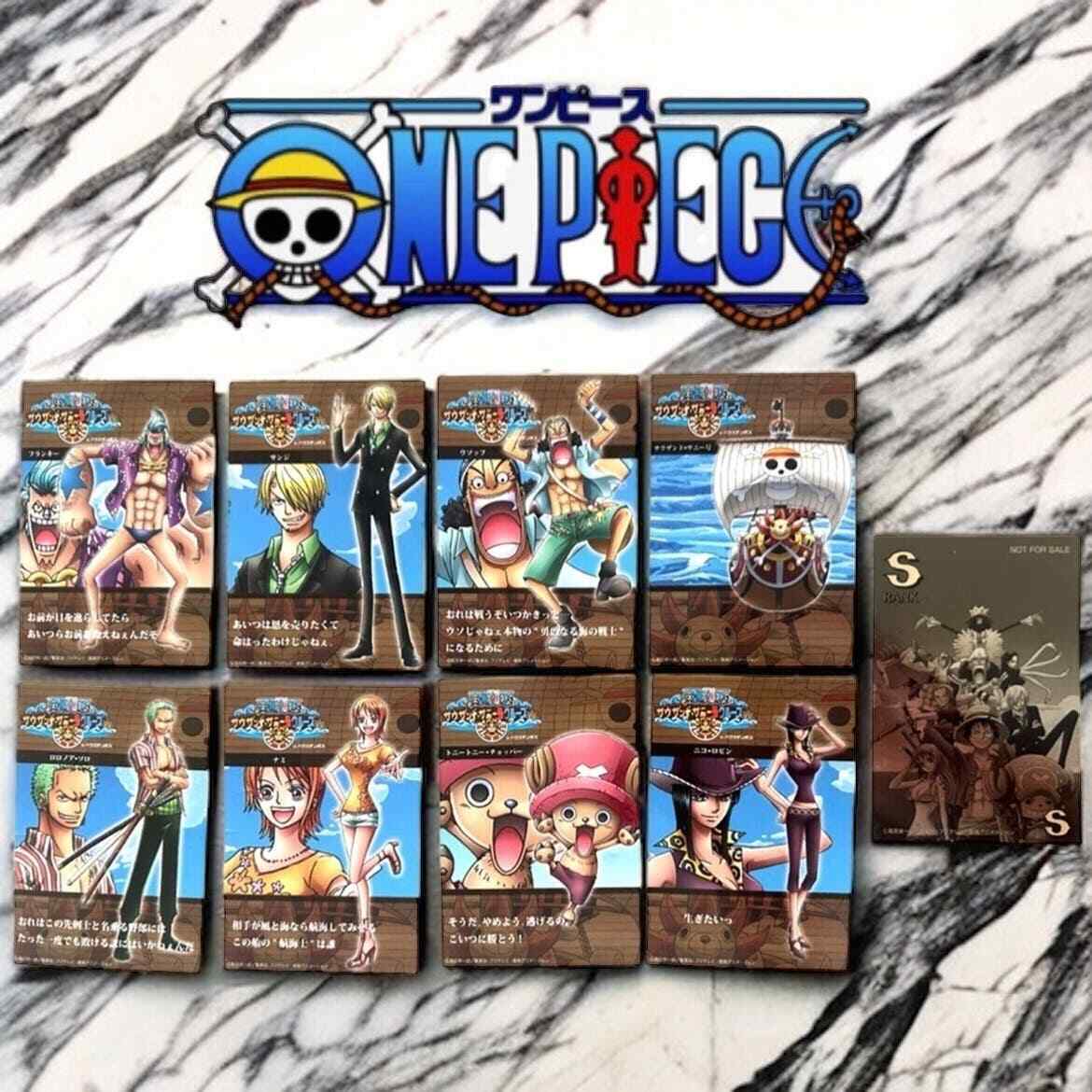 Super Rare ONE PIECE Japanese Thousand Sunny Cruise Trading card complete set