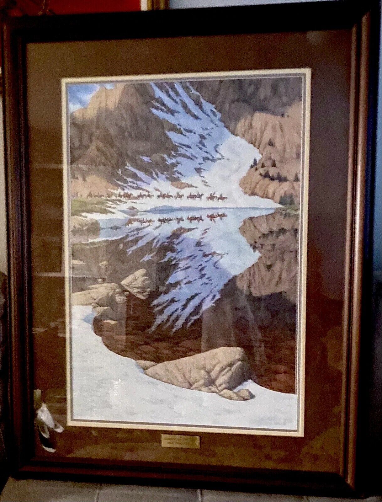 Season of the Eagle Bev Doolittle 1987 Lithograph Signed, Numbered 6724 Framed