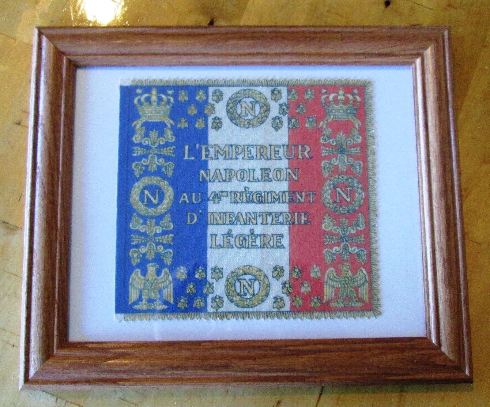 Napoleonic Wars. Napoleon Bonaparte Flag...France, French Flag, 4th Regiment