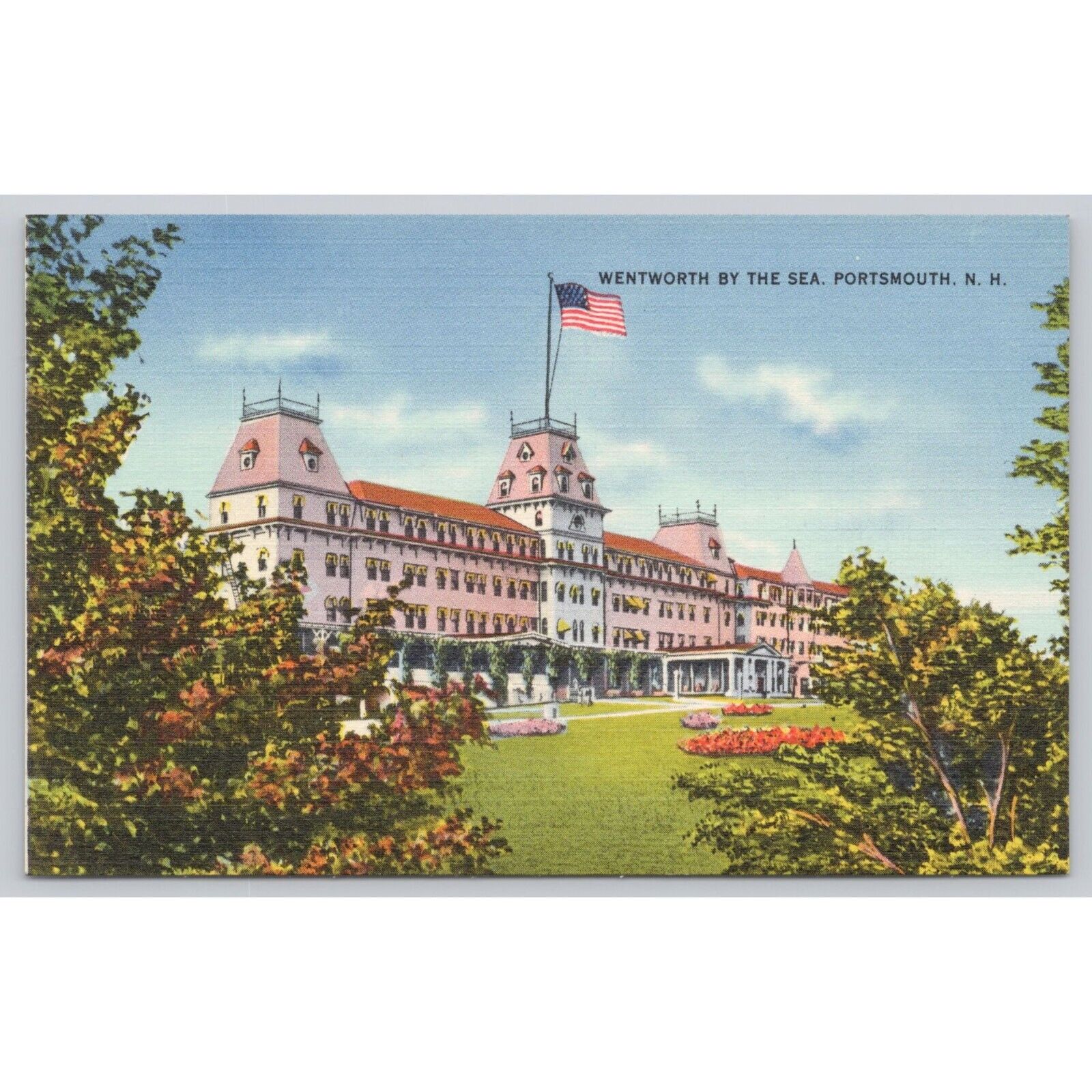 Postcard Linen Wentworth By the Sea Portsmouth NH New Hampshire