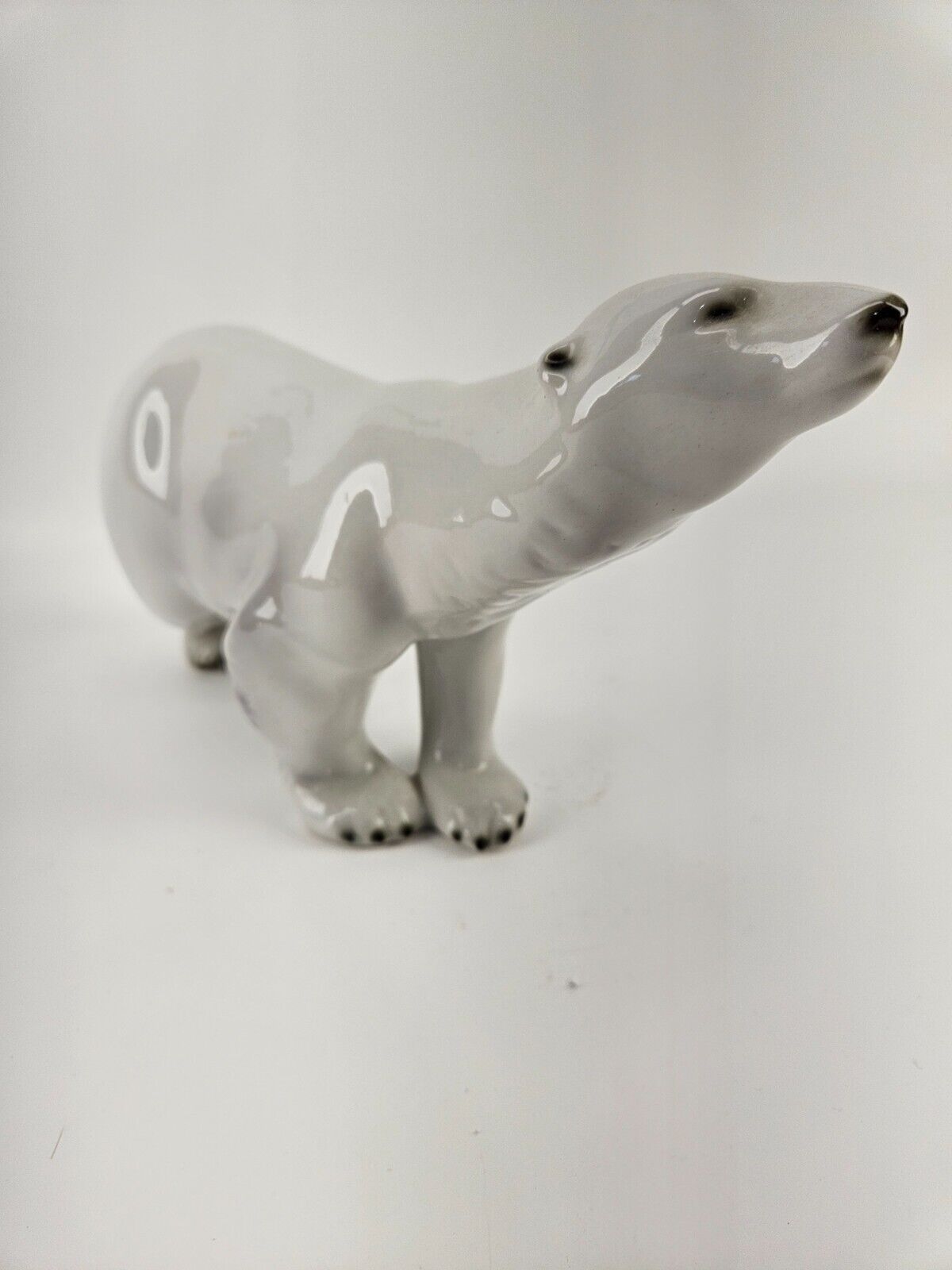 Vintage Royal Dux Porcelain Polar Bear Figurine Czechoslovak