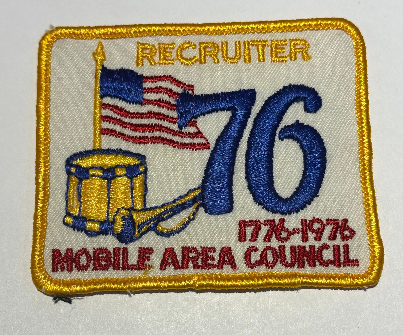 1976 Mobile Area Council Recruiter  Patch Boy Scout TK0