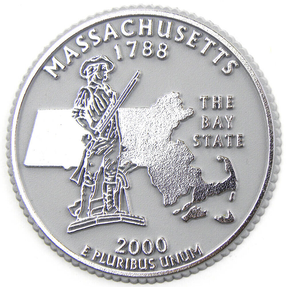 Massachusetts State Quarter Magnet by Classic Magnets