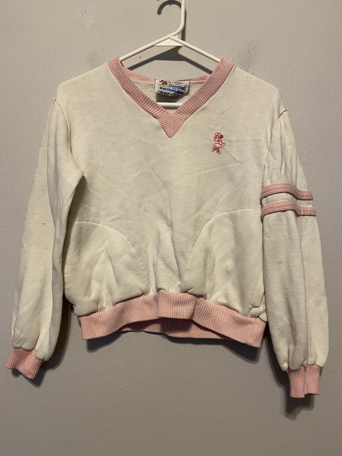 Vintage Minnie Mouse Girl’s Large Sweatshirt By Mare’s Of California-RARE