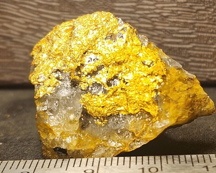 Stunning Gold Ore Specimen 17.5g Lots Of Crystalline Gold - 1126
