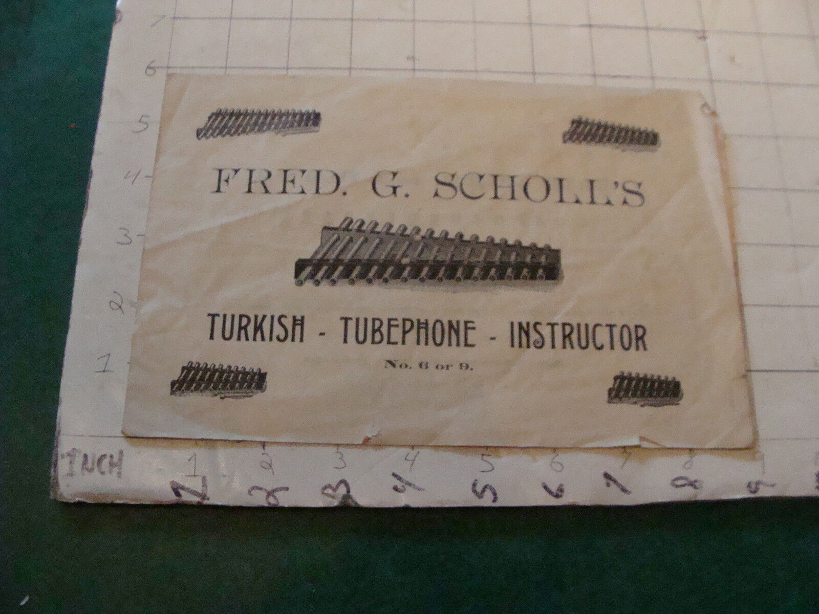 vintage Paper: Fred G Scholls TURKISH - TUBEPHONE - INSTRUCTOR 1800\'s i show all