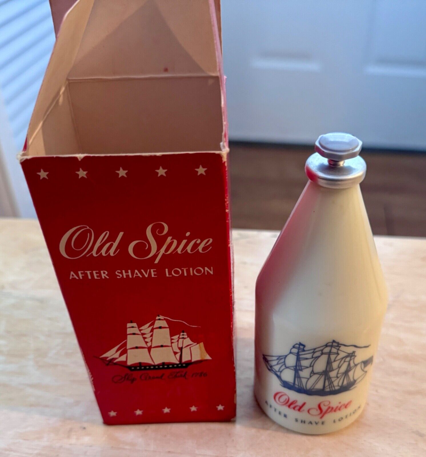 NEW Vintage OLD SPICE After Shave Lotion SHULTON 4 3/4 oz. RARE #3710