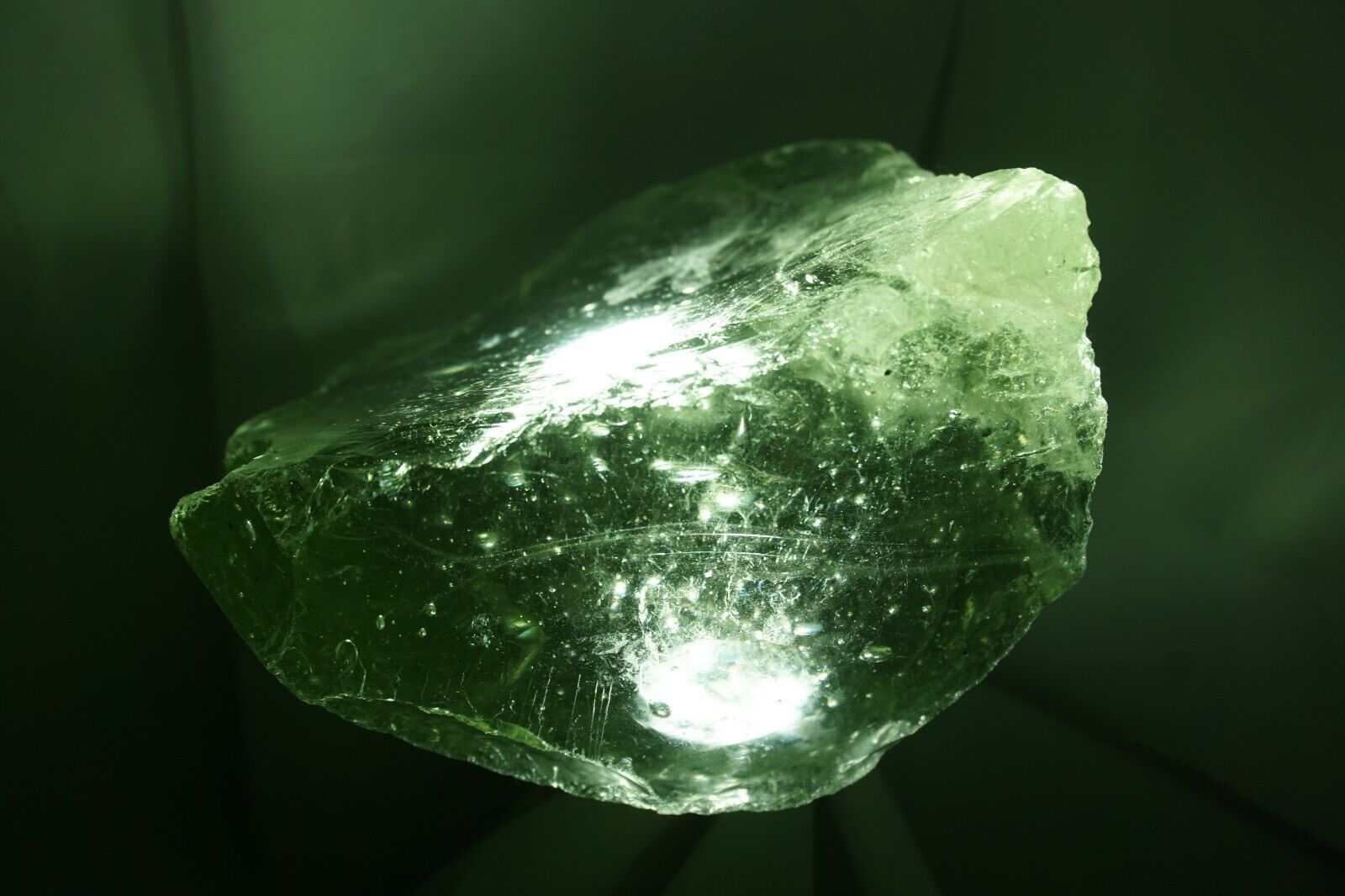 Andara Crystal -- Atlantean Emerald, RARE - 714g (Monoatomic REIKI) #bgg17