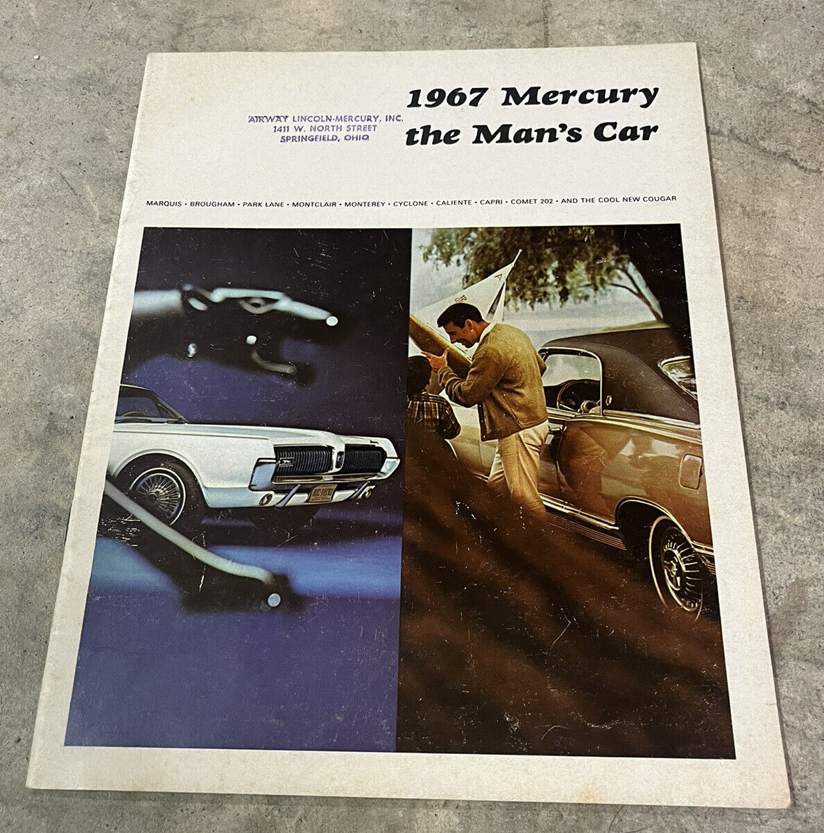 Vintage Original 1967 Mercury Full Line Brochure Catalog Cougar Cyclone
