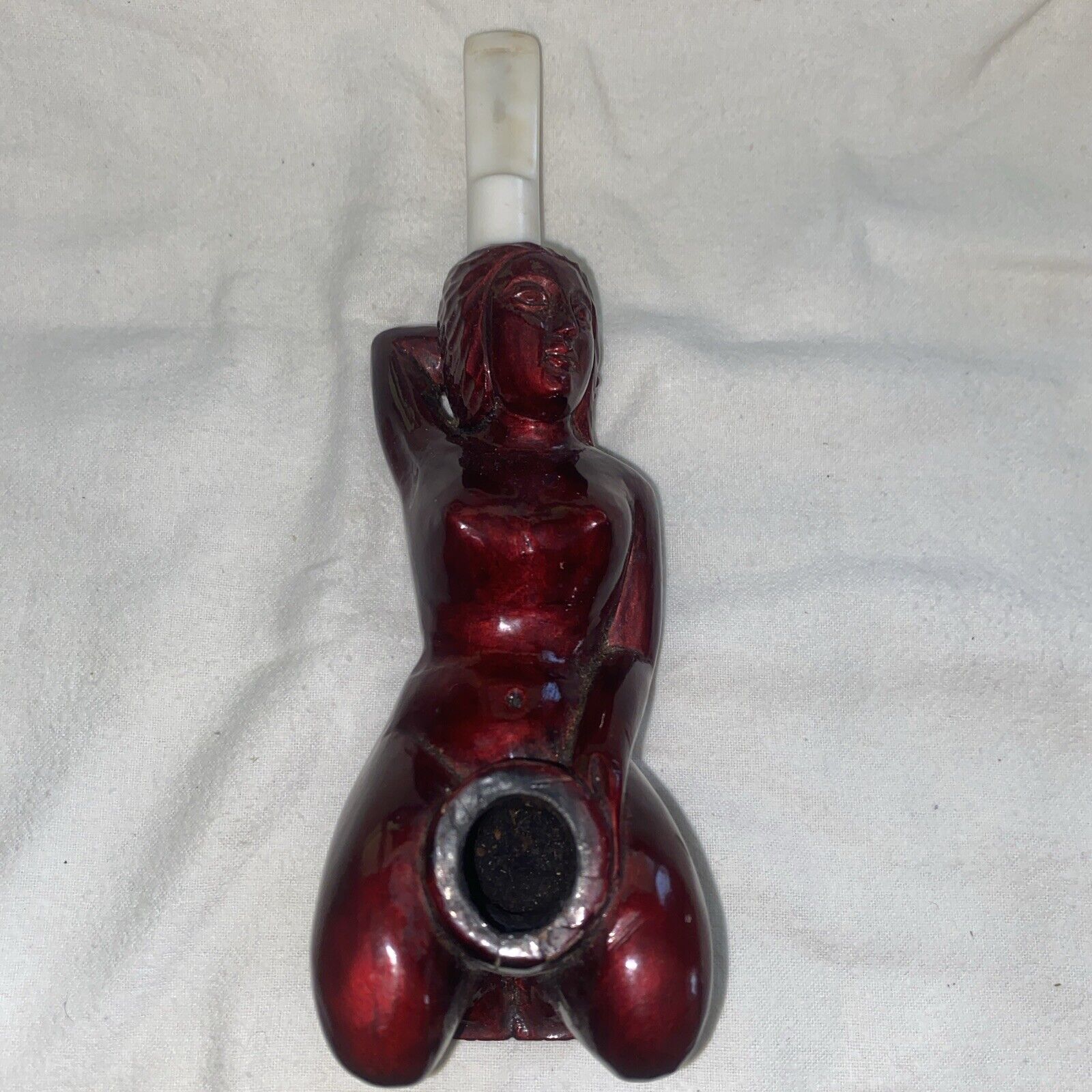 Vintage/Antique 1940’s (?) Nude Woman -hand Carved Smoking Pipe. 