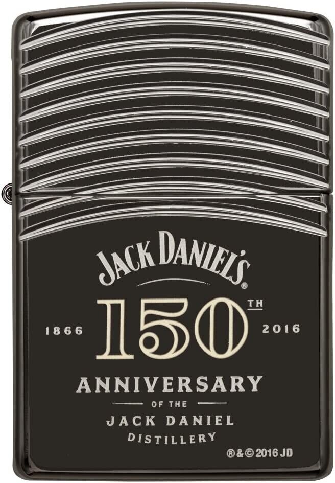 Zippo Jack Daniel's 150 Anniversary Armor Black Ice 29189 Deep Carved