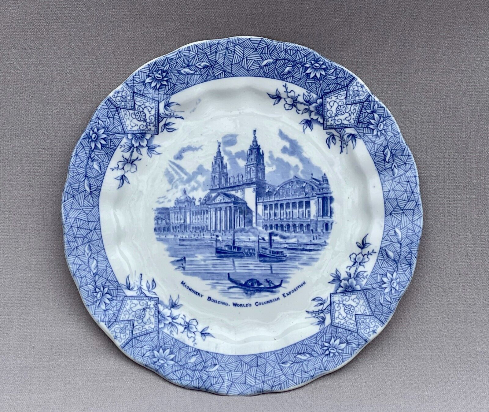 Rare Antique Wedgwood Columbia Exposition - 1893 Chicago World\'s Fair Plate