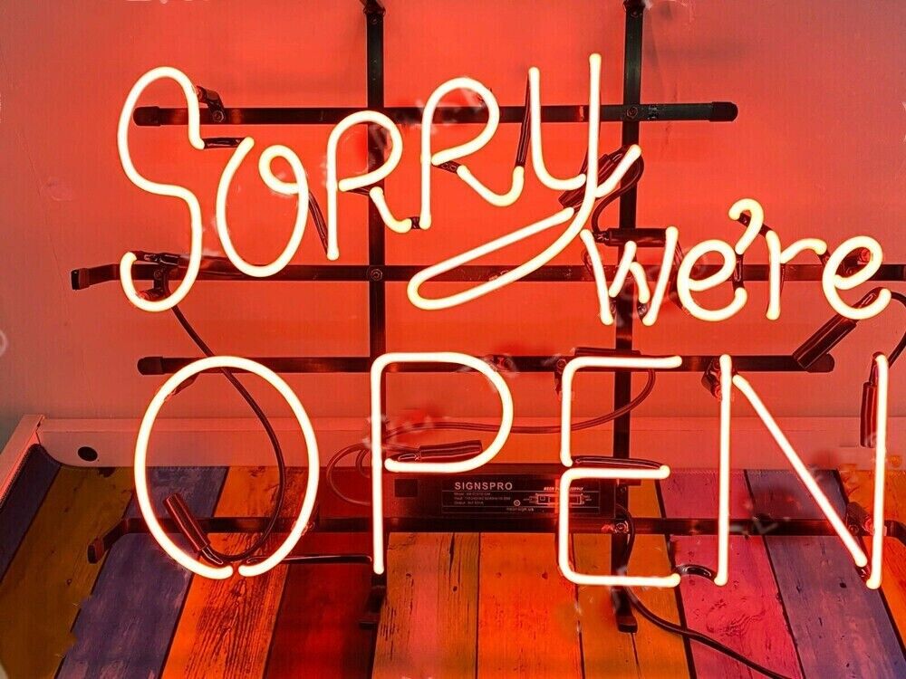 New Sorry We\'re Open Neon Sign 20\