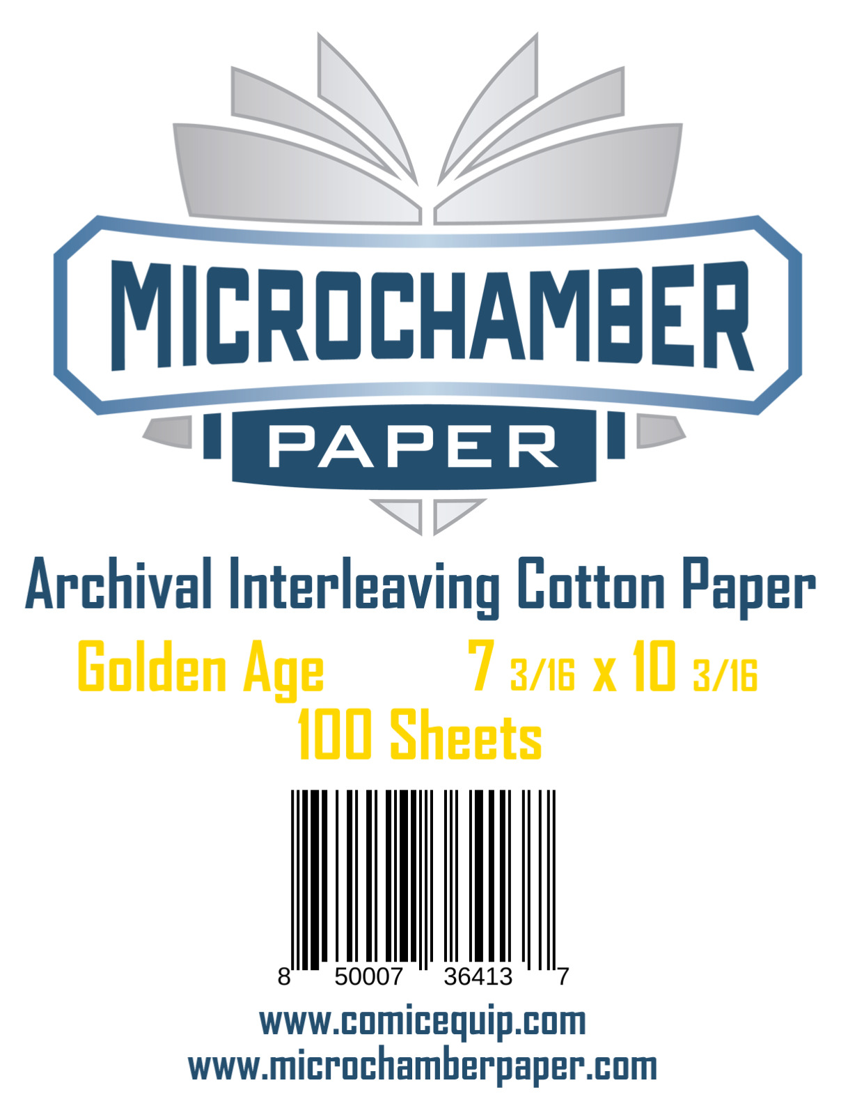 MicroChamber Paper Golden Size 100 Sheets 7-3/16