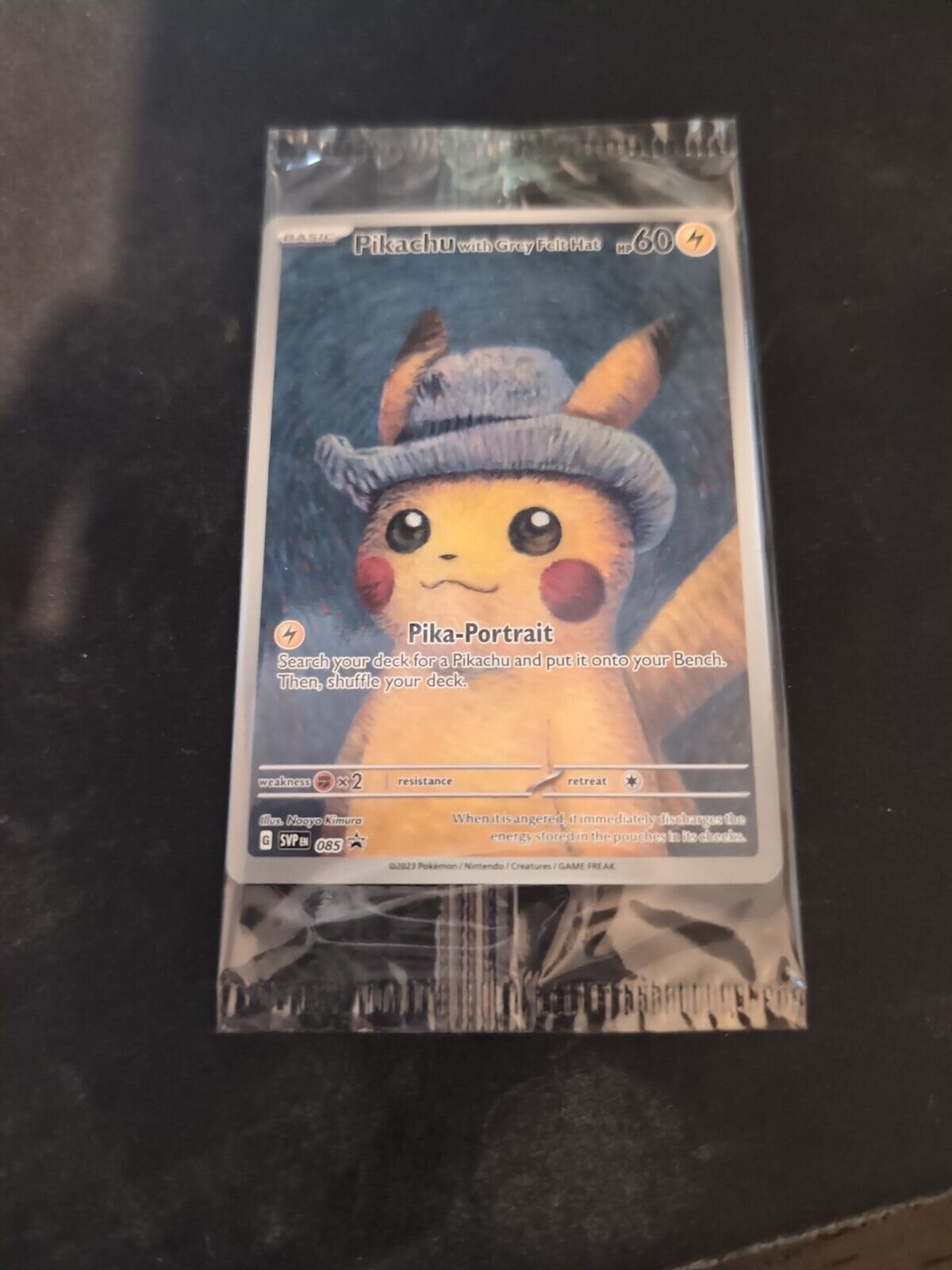 Pokémon TCG Van Gogh Pikachu With Grey Felt Hat