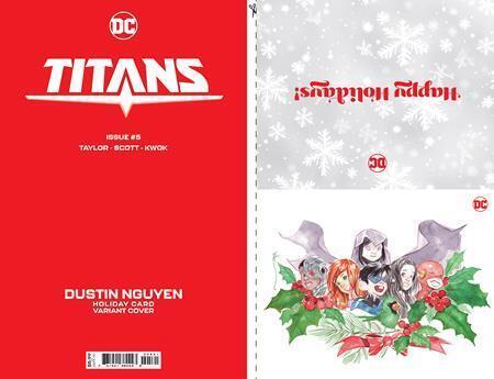 Titans #5 Cvr D Dustin Nguyen Dc Holiday Card Special Edition Var DC Comics Book