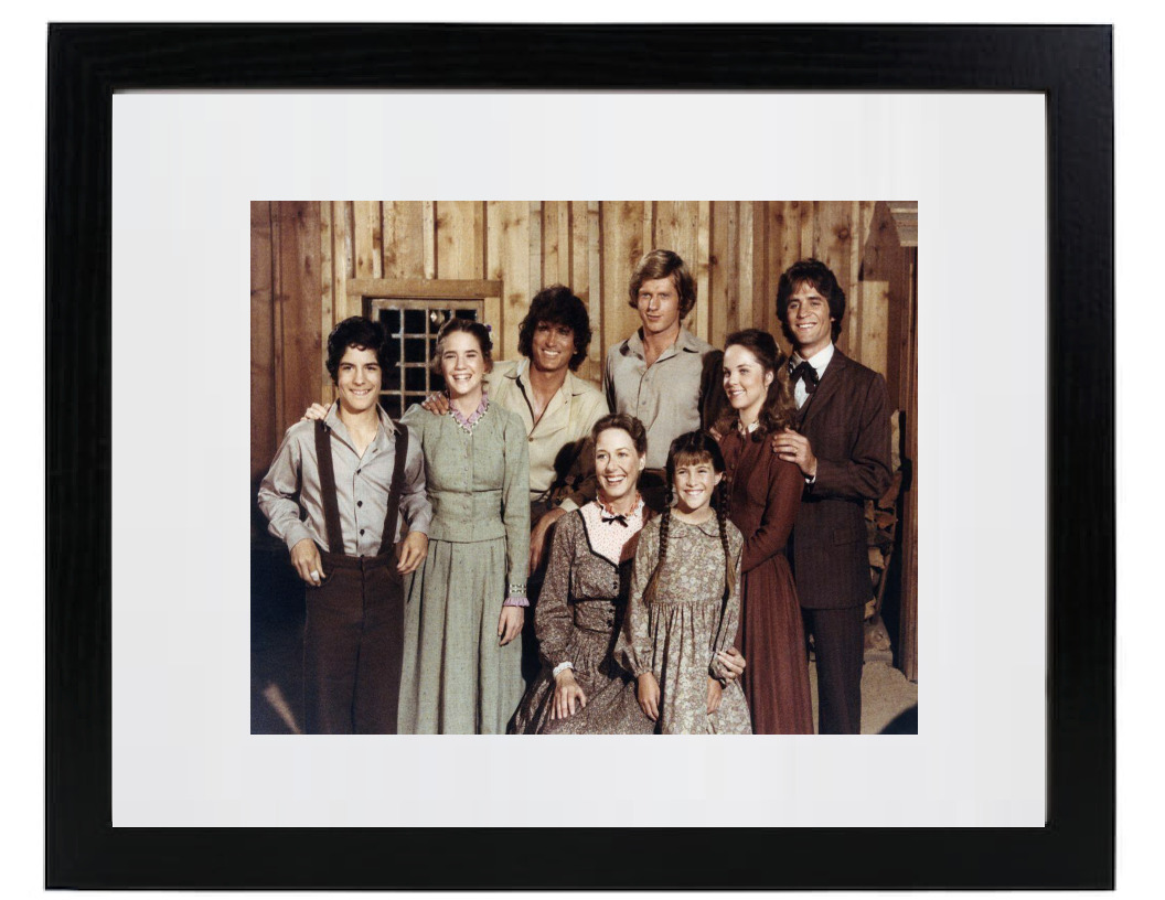 LITTLE HOUSE ON THE PRAIRIE Cast INGALLS FAMILY Matted & Framed Picture Photo