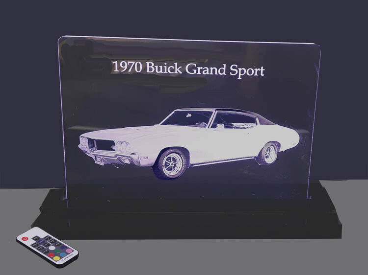 1970 Buick Skylark GS Laser Etched LED Edge Lit Sign