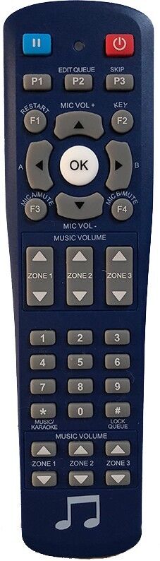 T1 touchtunes compatible jukebox remote 433Mhz new color blue