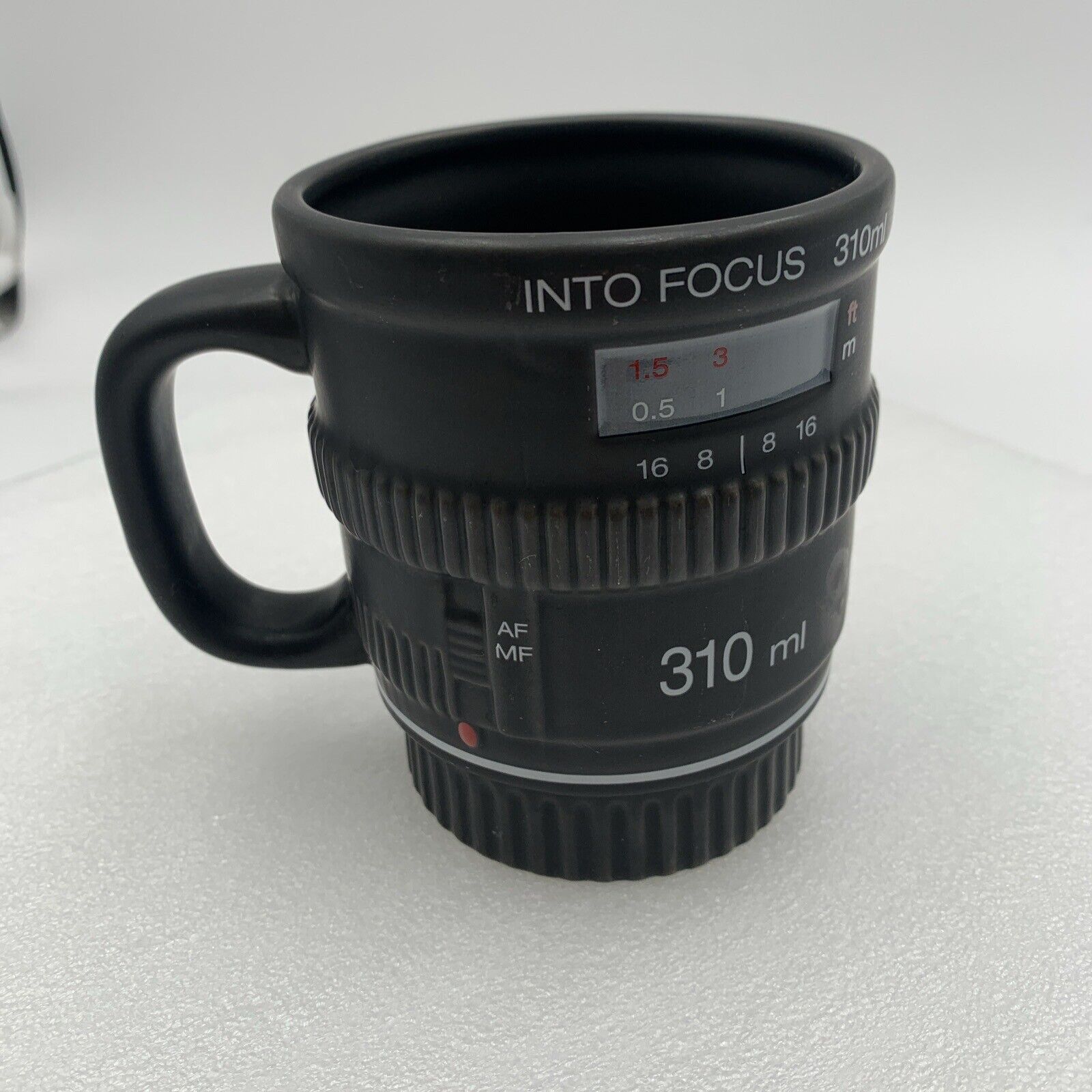 Camera Lens Coffee Cup Mug Black Photography Bitten Into Focus 310ml Camera