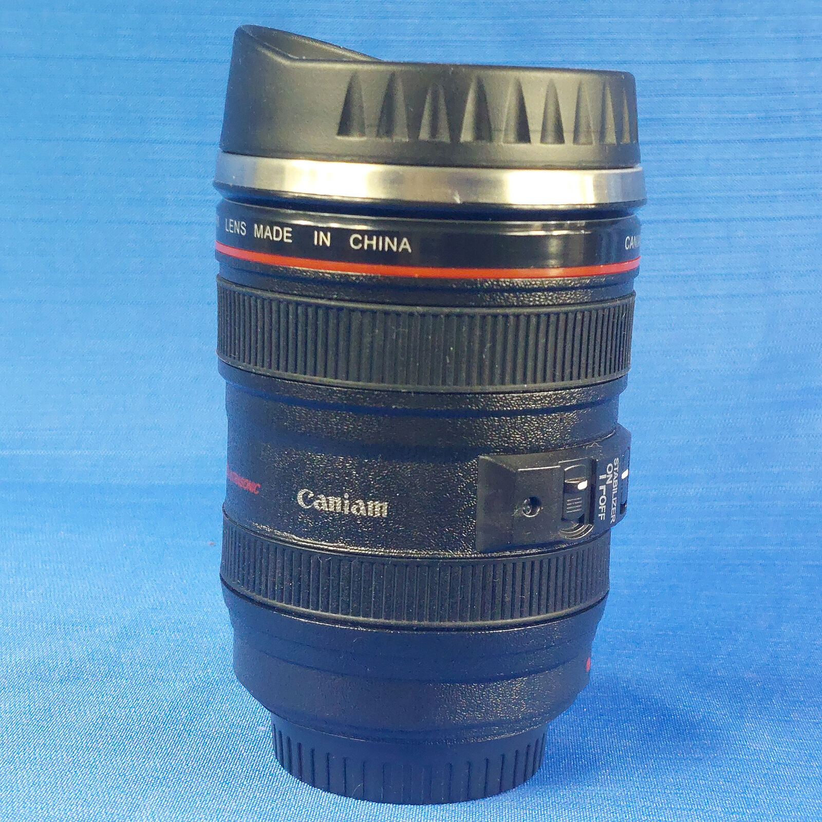 Canon Caniam Camera Lens EF 24-105mm Stainless Steel Travel Tea Coffee Mug Cup
