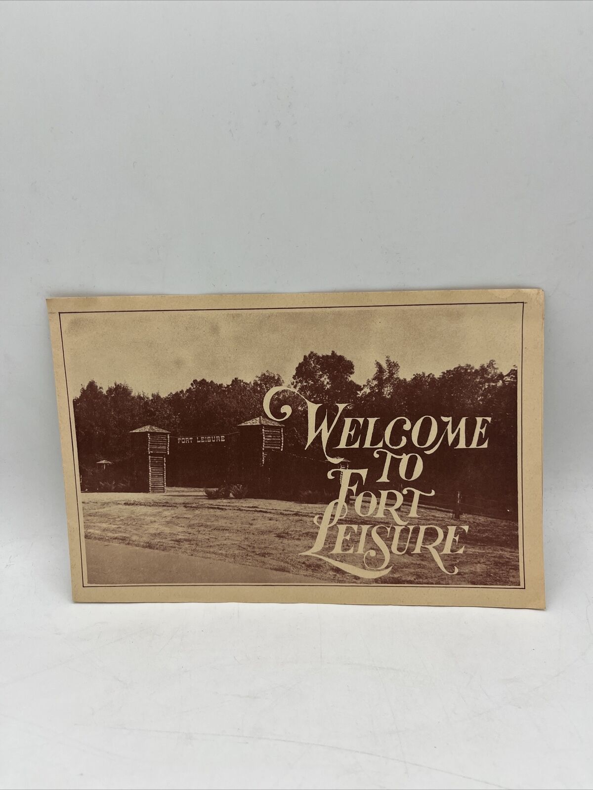 Vintage Welcome To Fort Leisure Pamphlet Kentucky Lake Dam Resort Tourism Ad