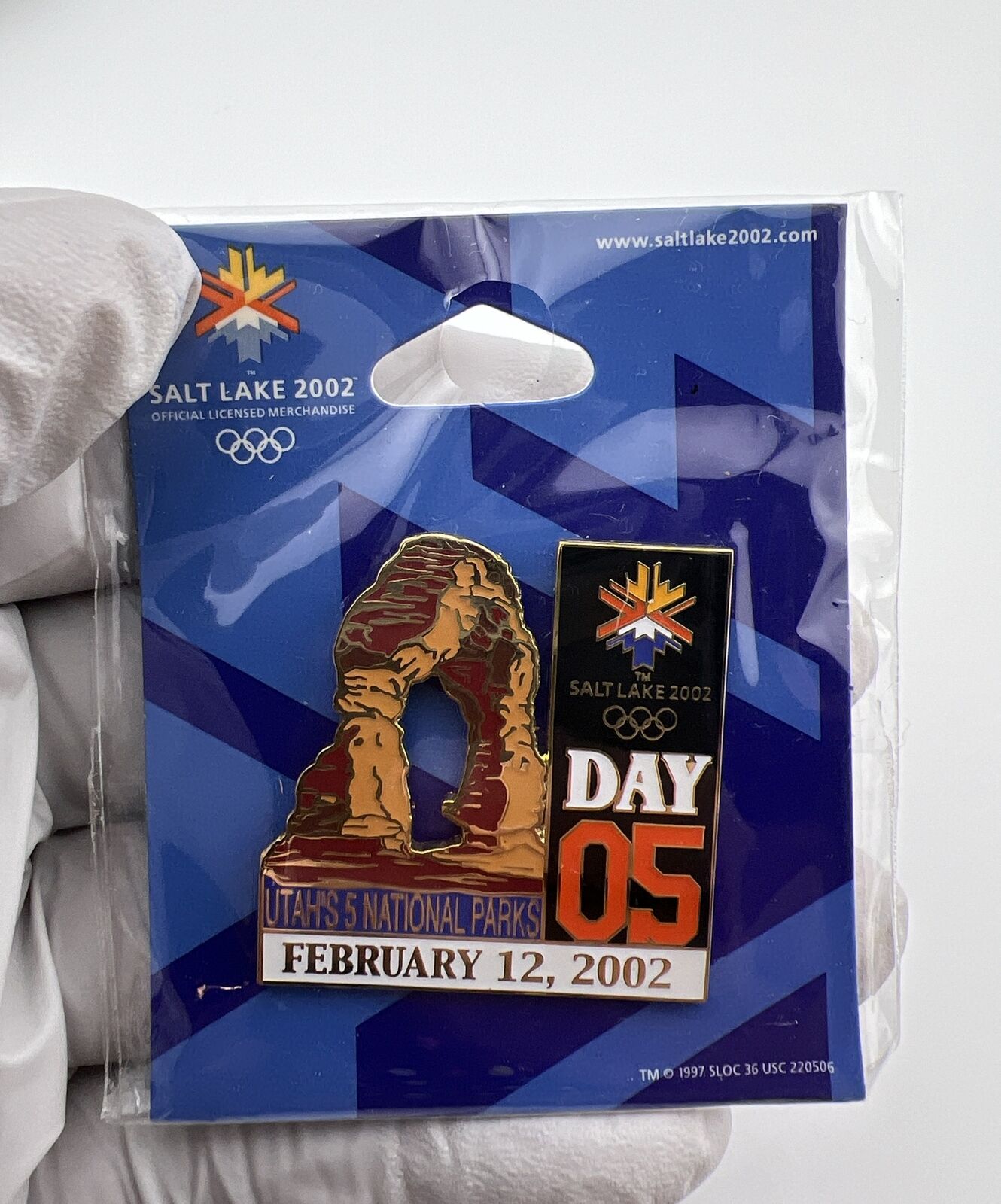 Salt Lake City 2002 Winter Olympics 2/12/02. Day 05. Utah’s National Parks Pin