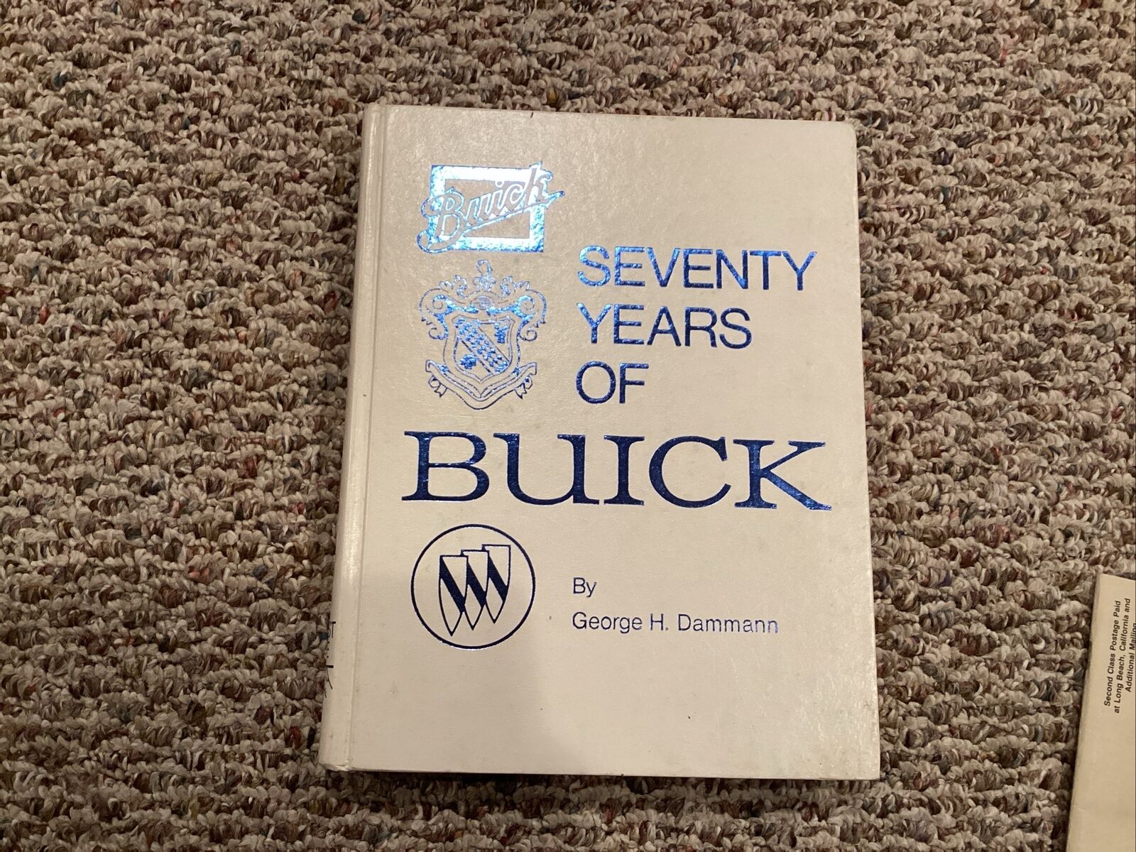 Seventy Years of Buick by George H. Dammann Hardback 1973 Bonus Buick Bugle Book