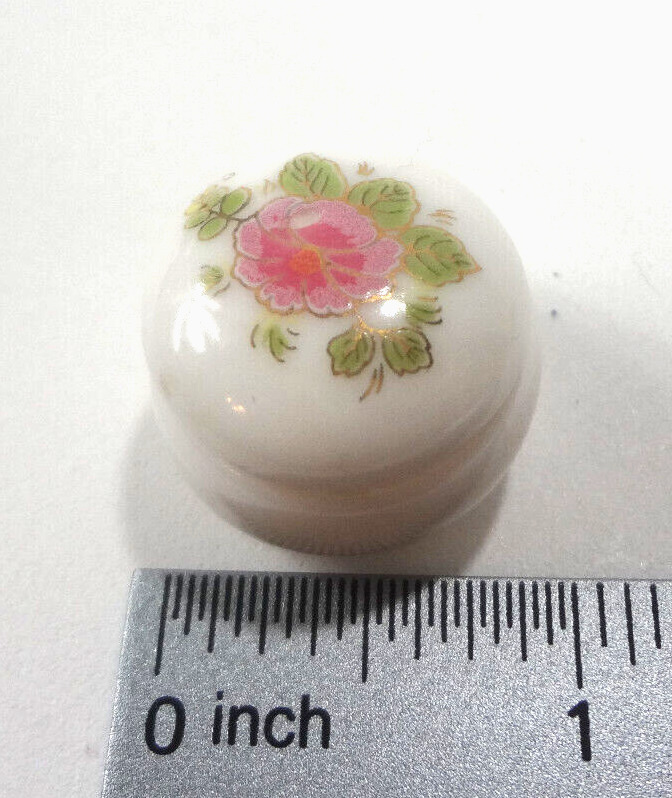 Vintage Hand Painted Trinket Box with Pastel Florals