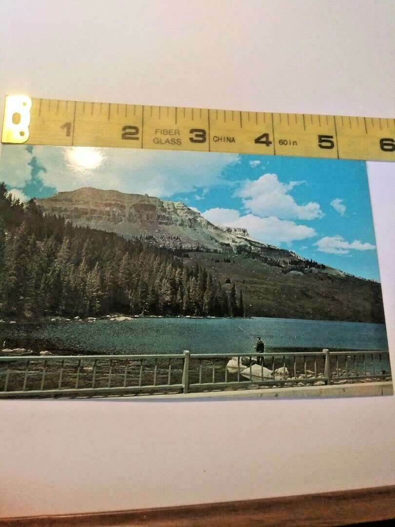 Vintage Beartooth Lake and Butte Postcard