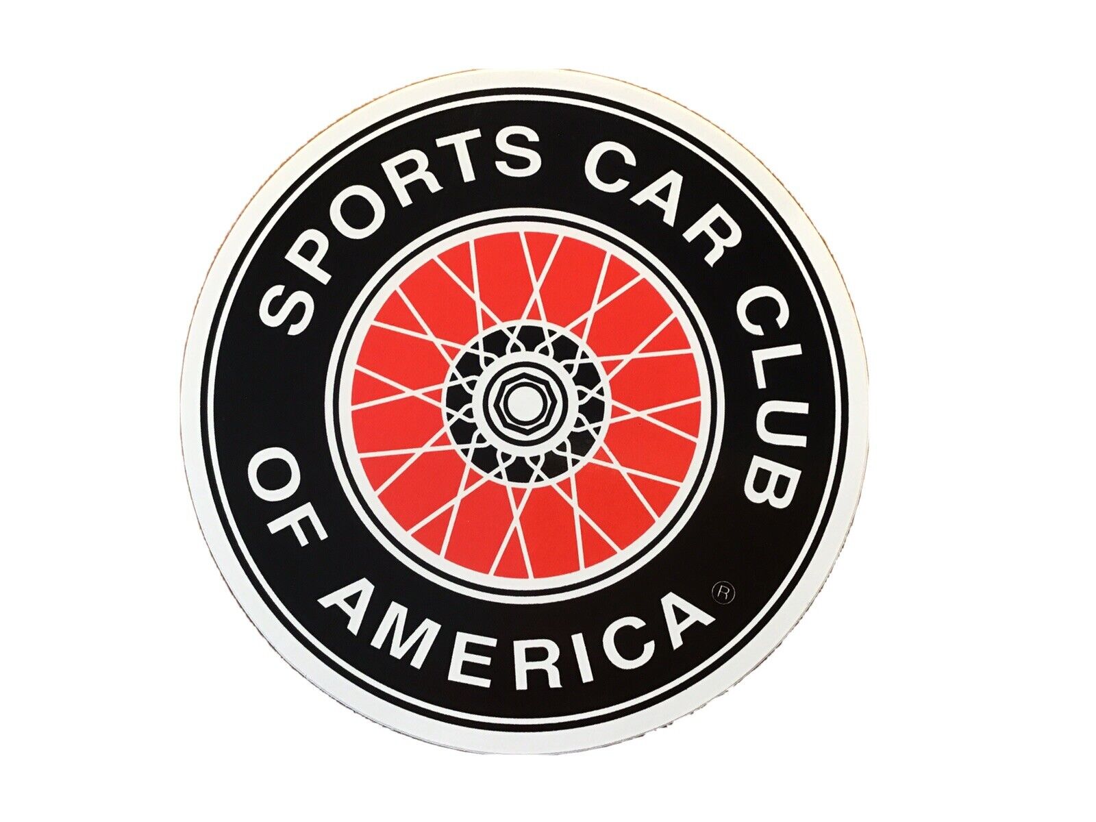 SCCA Sports Car Club of America sticker decal 2 1/2” Round **Free Shipping**