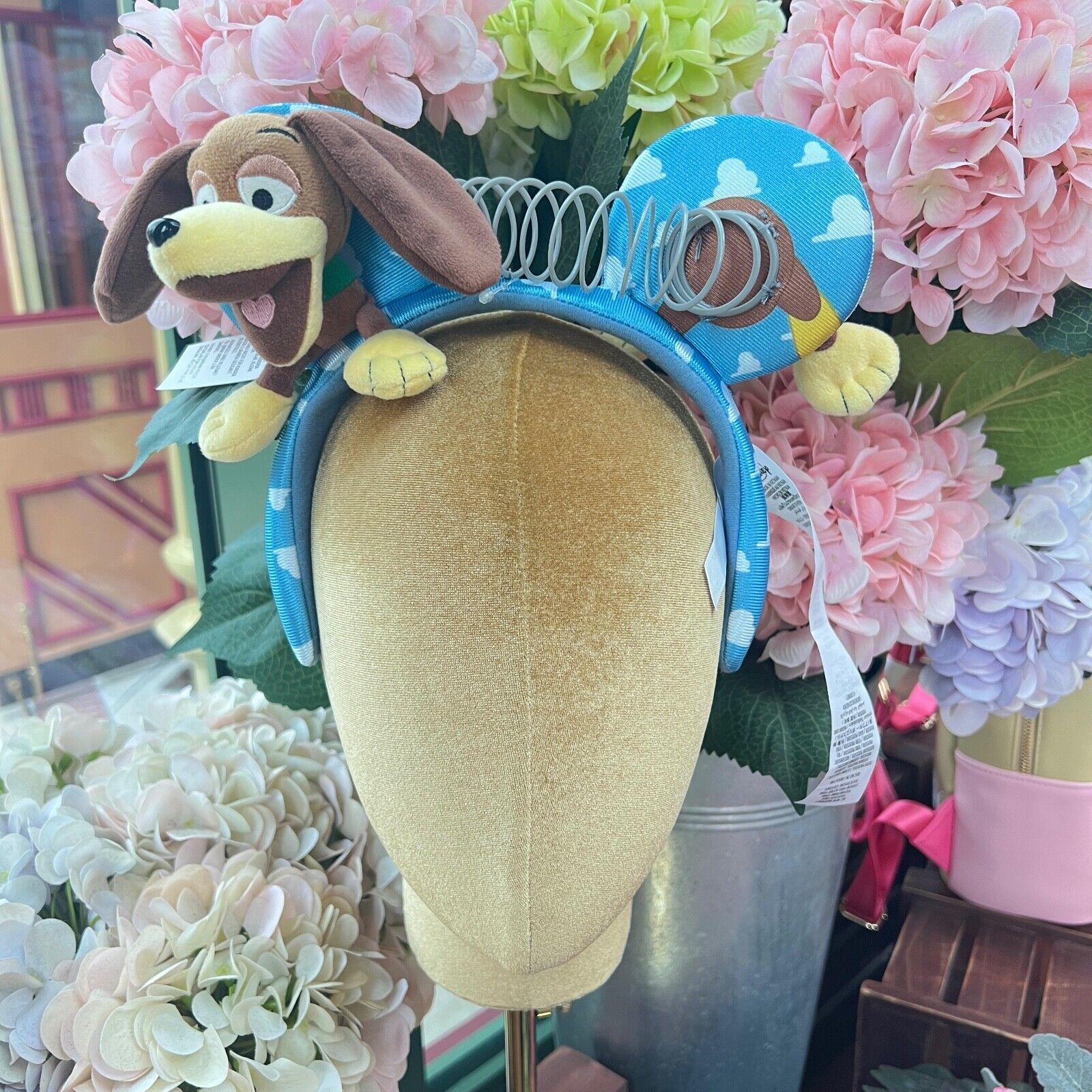 Authentic HKDL Hong Kong Disney Slinky Dog Ears Headband With Sky Toy Story Land