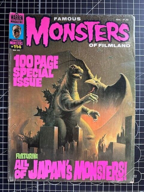 Warren Famous Monsters Of Filmland #114 Special Kaiju Issue Godzilla Mar 1975