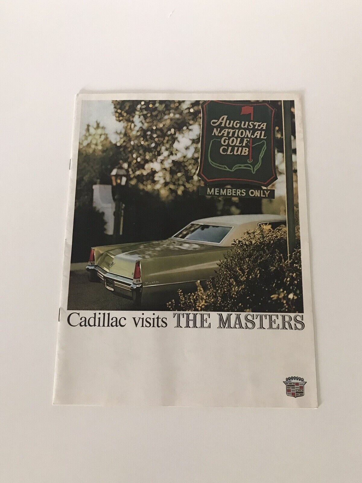 Vintage Cadillac Augusta Masters Brochure 1969 Booklet Golf  DeVille G5