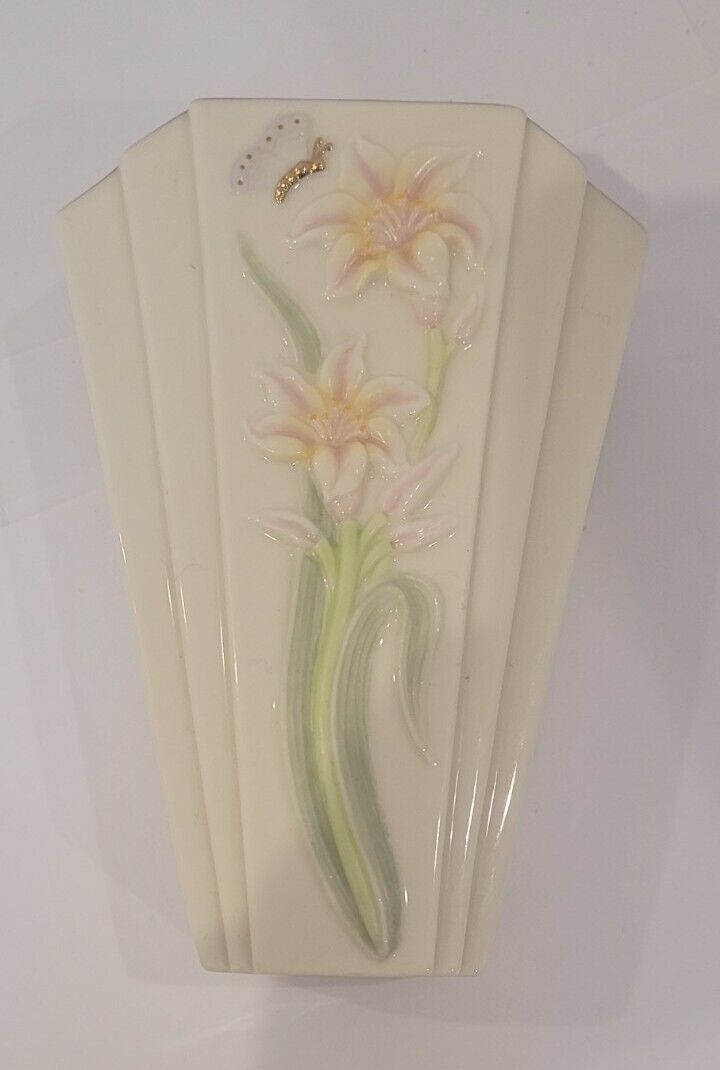 Lenox Art Deco Flower Butterfly Small Vase 5”