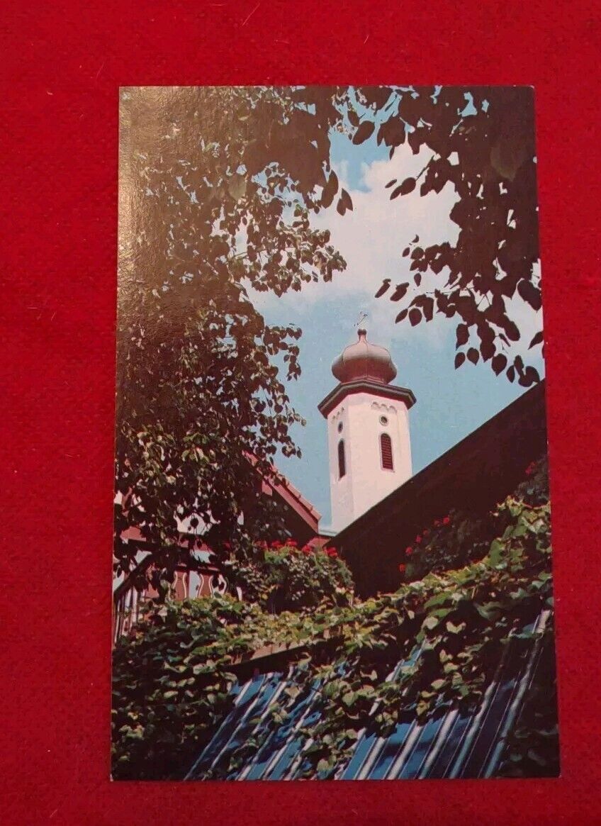 Frankenmuth, Michigan - Frankenmuth Bavarian Inn Onion Tower - Vintage Postcard