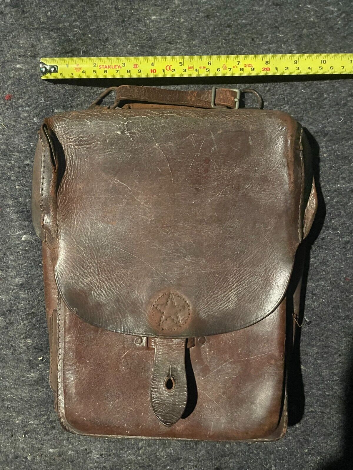 WW2 Genuine Brown Leather bag (Named)