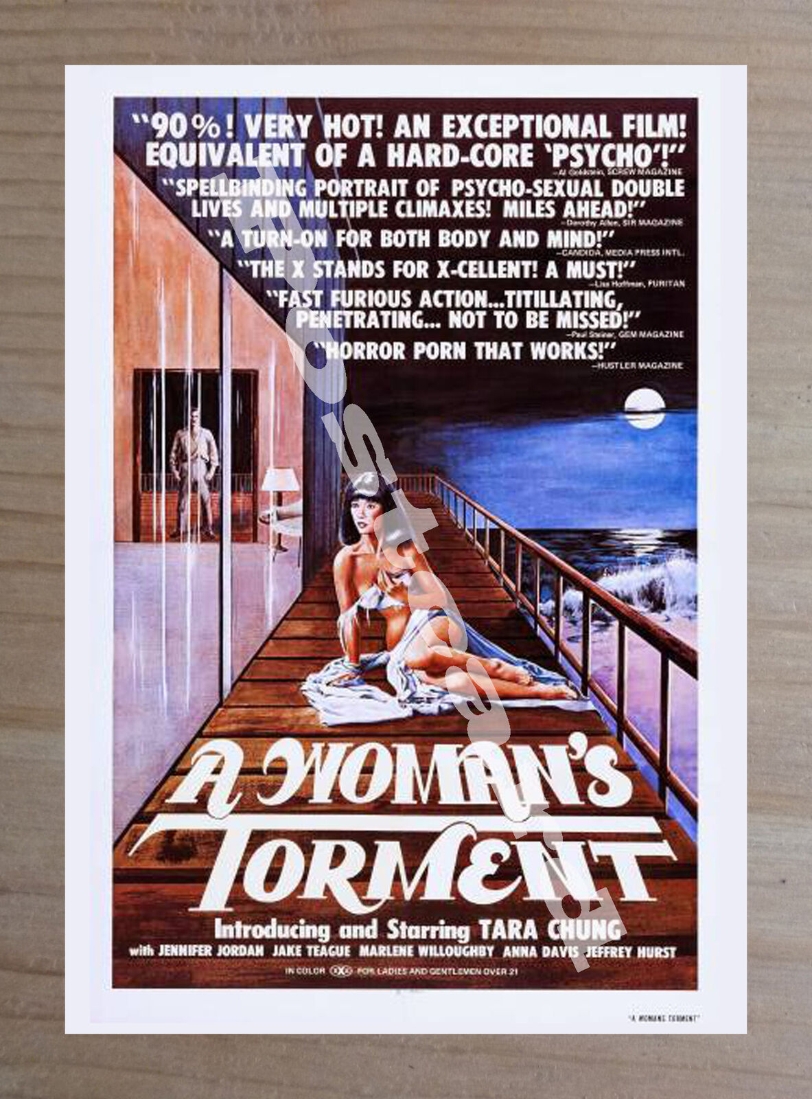 Historic A Woman\'s Torment 1977 Movie Advertising Postcard