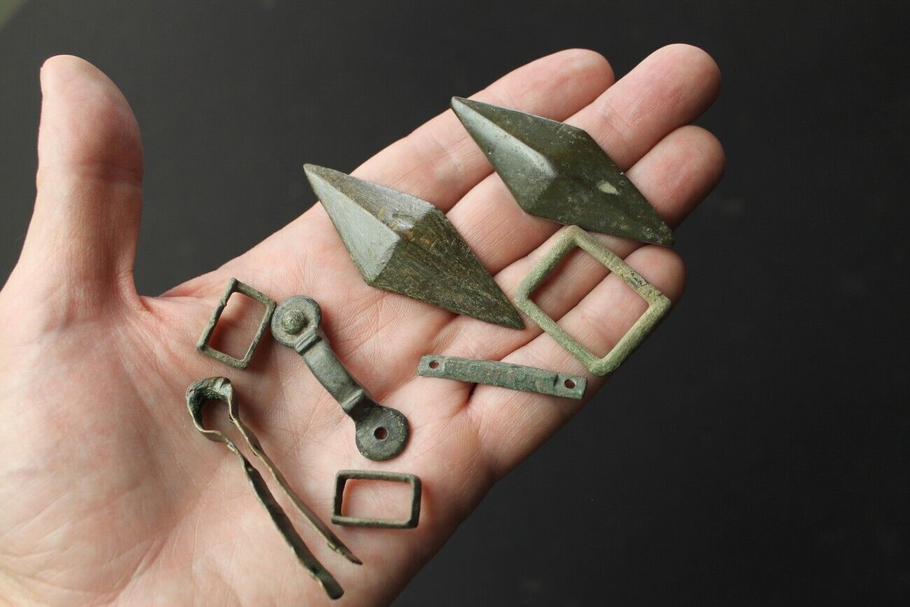 Napoleonic Horse Harness fitting lot decorations parts French dug relics