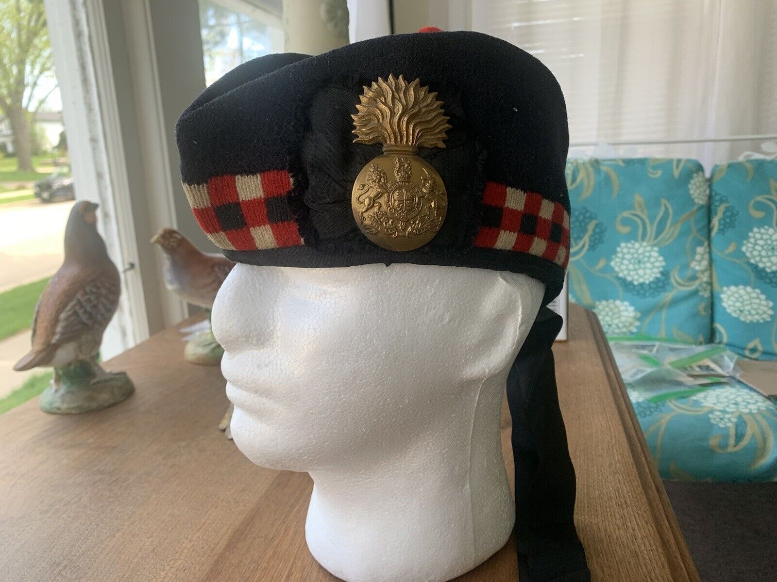 WW1 British Royal Scots Fusiliers Glengarry Side Cap Original Excellent