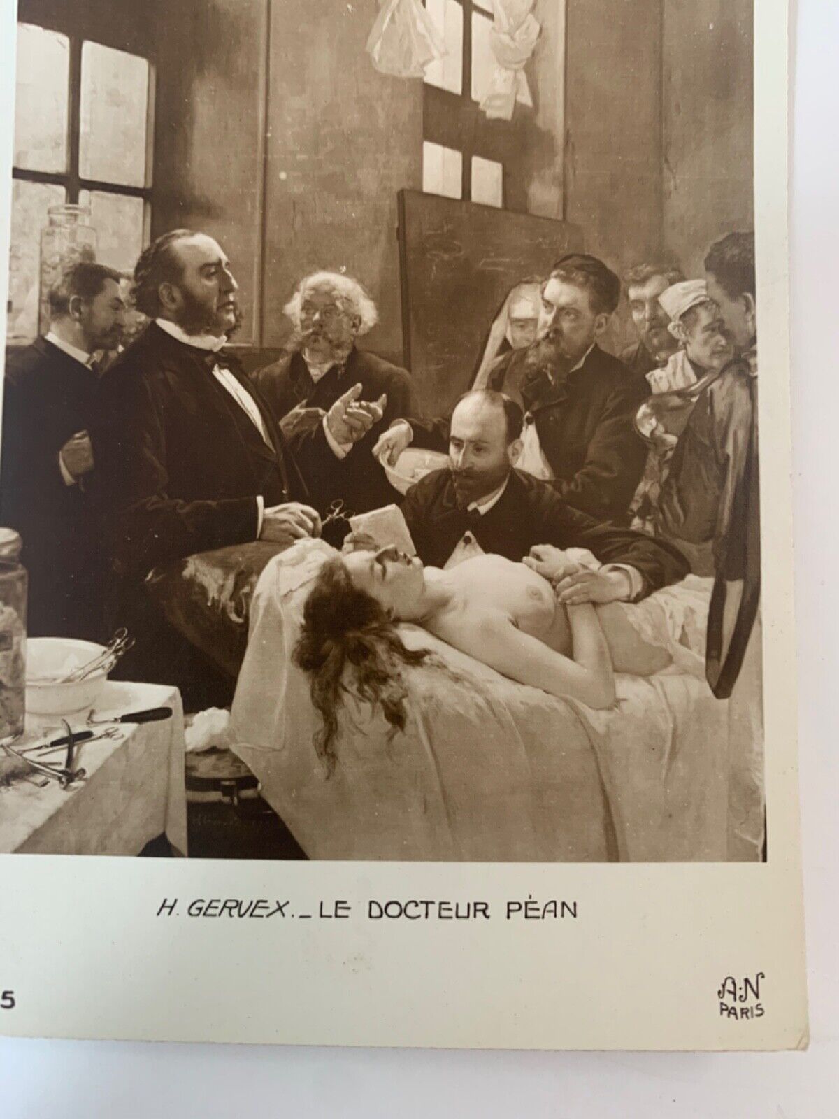 Postcard H Gervex Le Docteur Pean The Operation AN Paris France No 215 Eerie