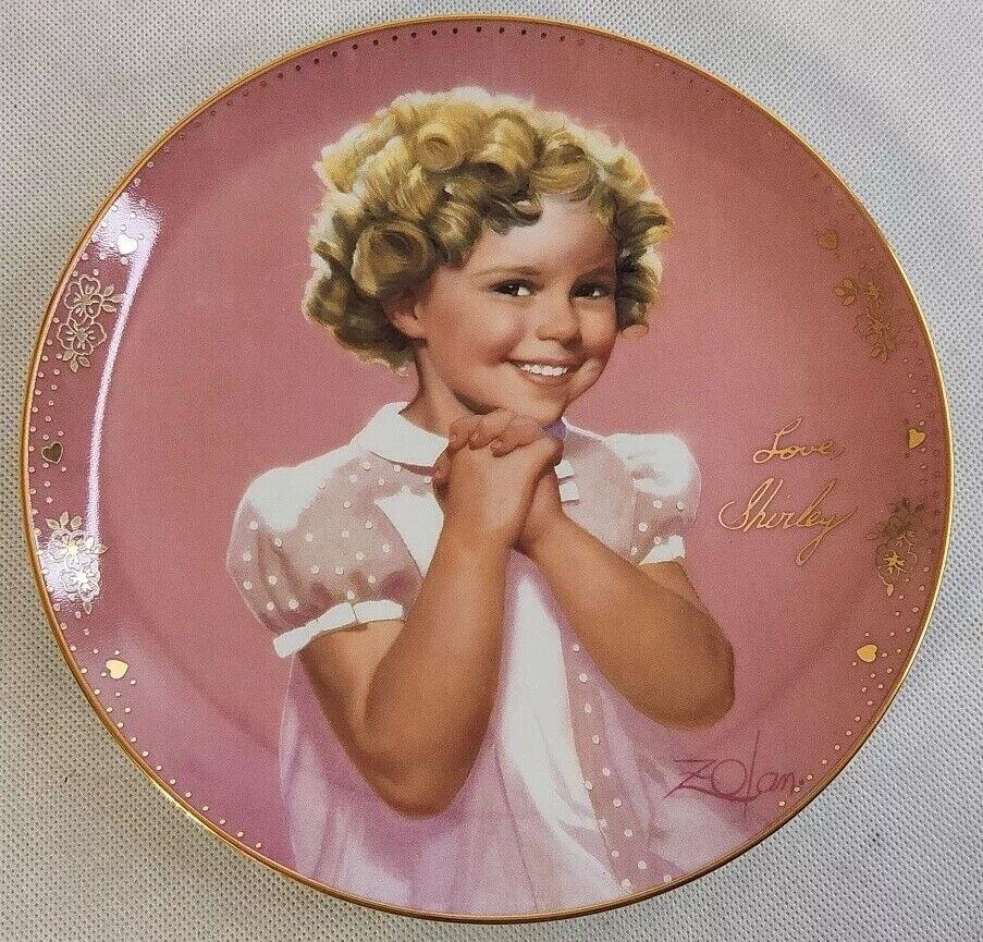 Vintage Shirley Temple Signature Collector Plate \