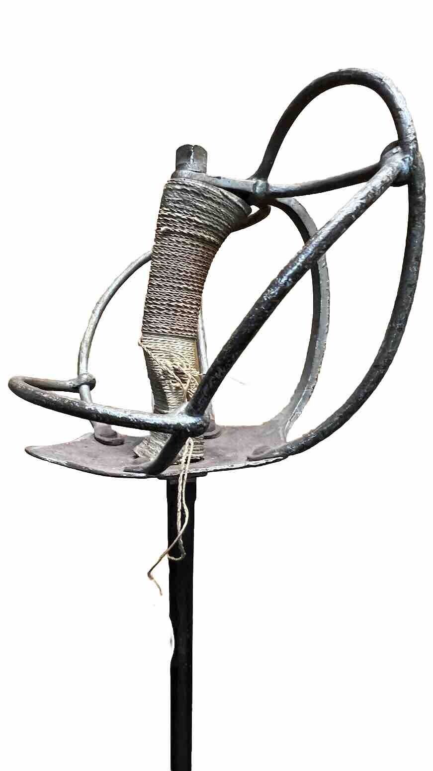 Antique German Dueling  Basket Fencing Sword